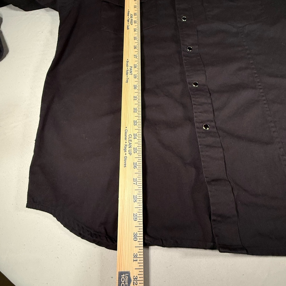 Western Express Pearl Snap Shirt XL Black Rodeo CIBRA Cowboy Western‎ - Picture 7 of 8